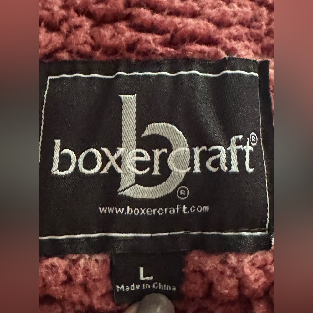 Boxercraft Women's Detroit Red Sherpa quarter zip Cowl Neck Sweater Soft  Large - Picture 7 of 7